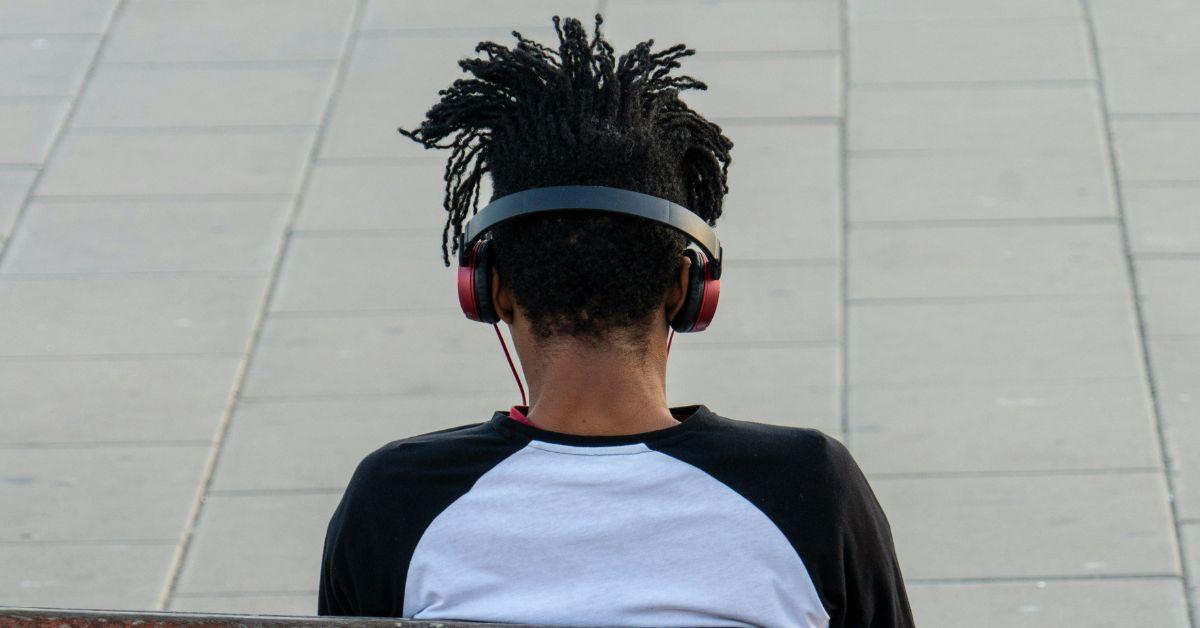 Person Wearing Headphones
