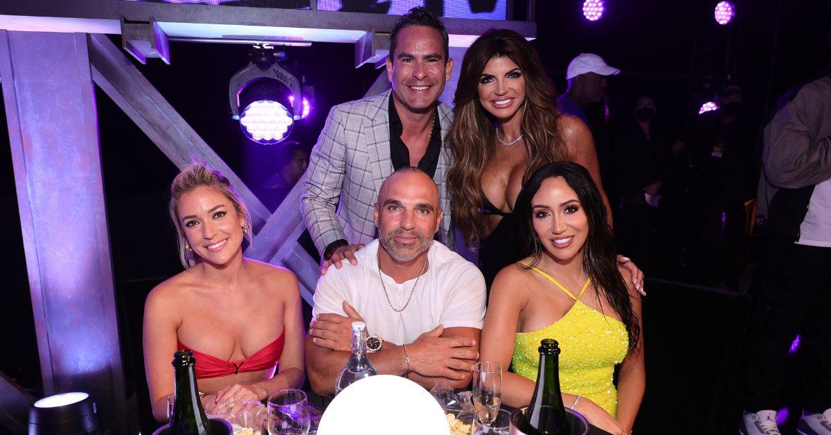 (l-r): Kristin Cavallari, Louie Ruelas, Joe Gorga, Teresa Giudice, and Melissa Gorga 