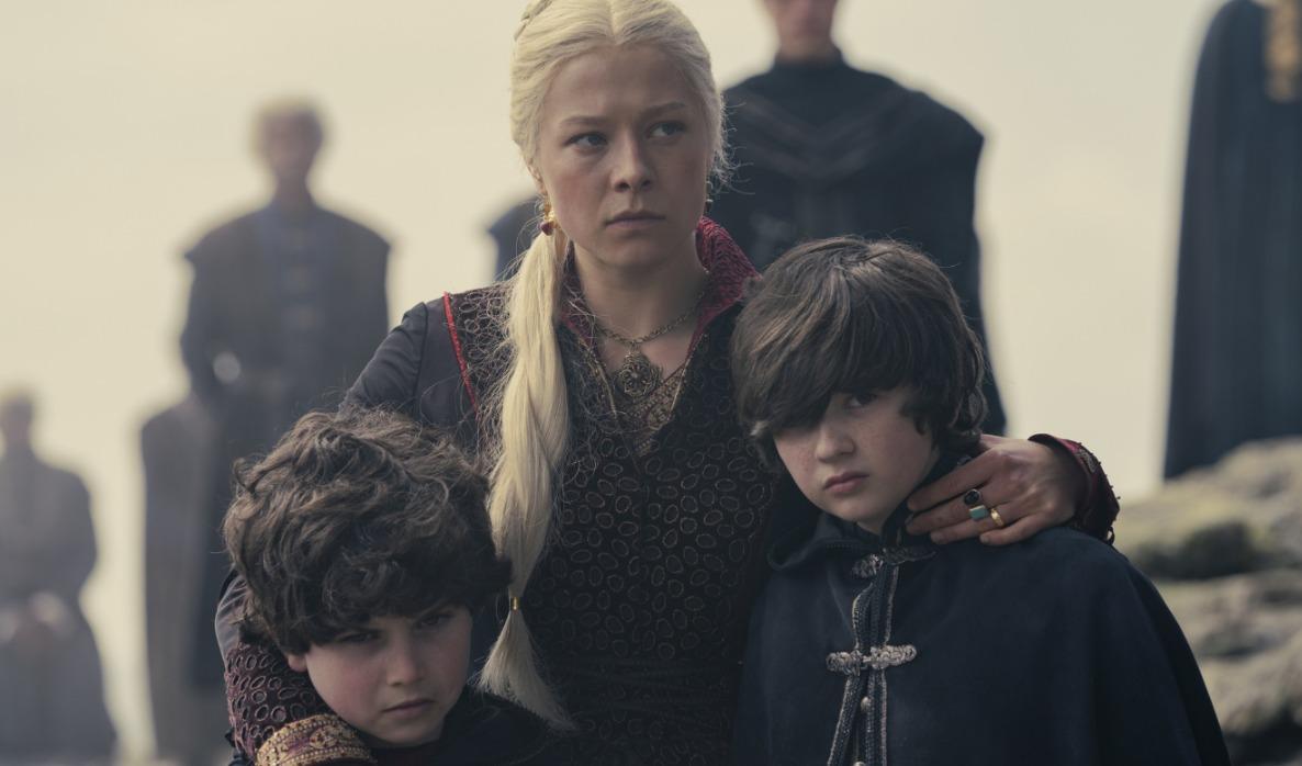 Rhaenyra and her sons in 'House of the Dragon'