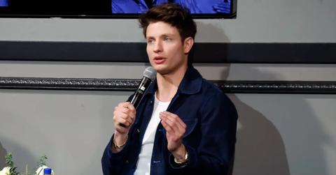 Matt Rife speaking at the Forbes Top 50 Creators Celebration at Forbes on Fifth on Nov. 9, 2023