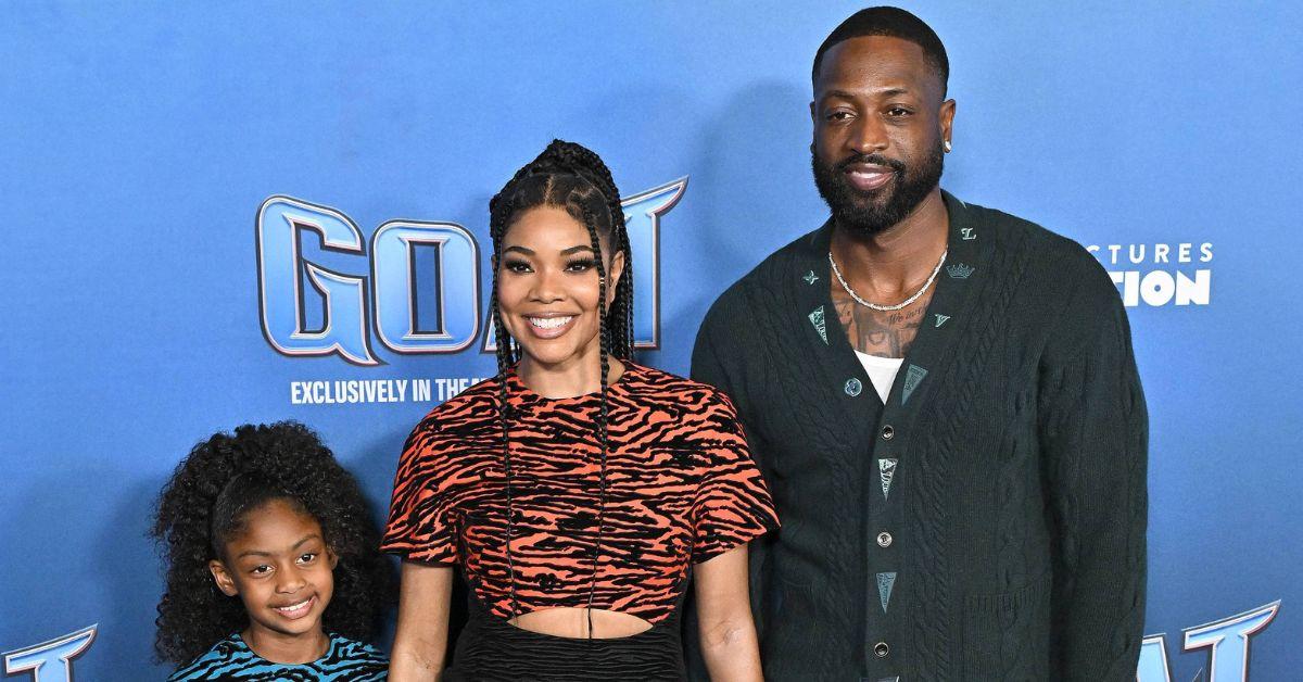 Kaavia Union Wade, Gabrielle Union, and Dwayne Wade