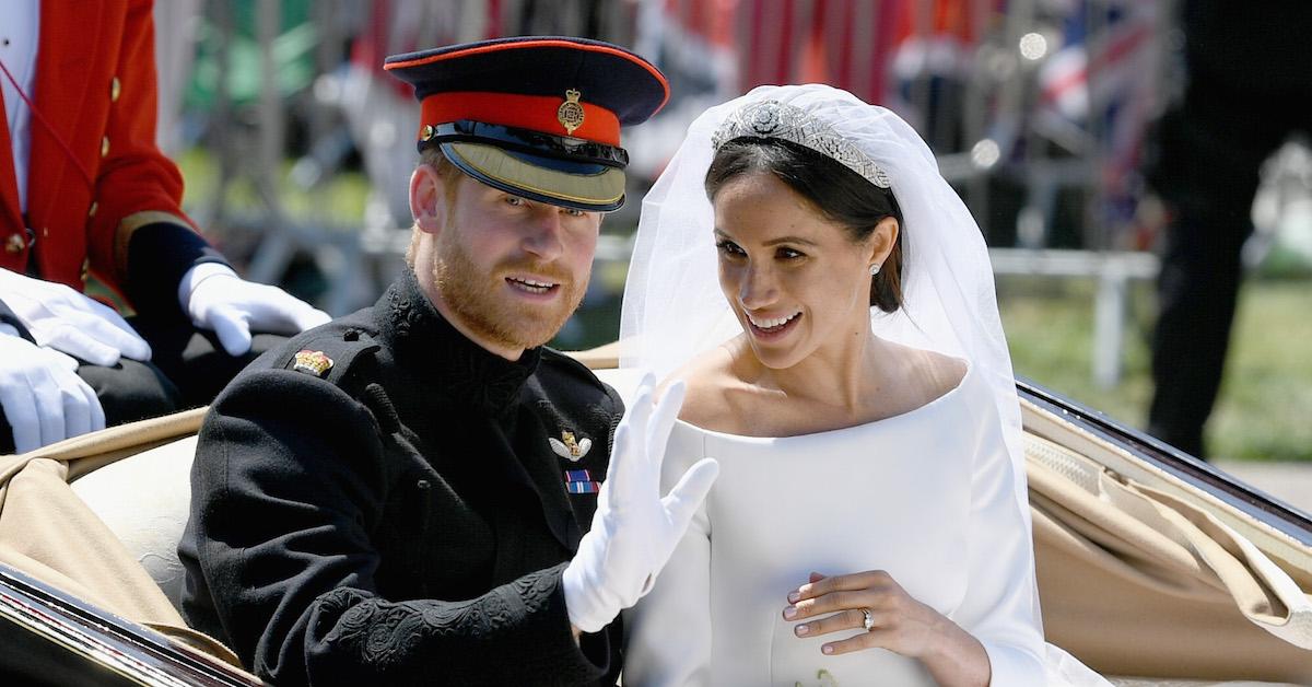 Harry and Meghan on their wedding day.