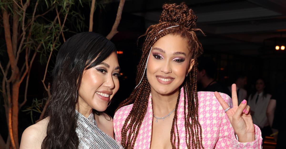 Ramona Young and Lee Rodriguez at the 'Never Have I Ever' premiere