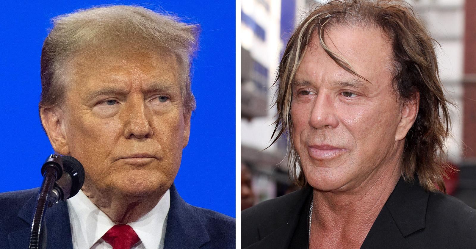 Donald trump mickey rourke