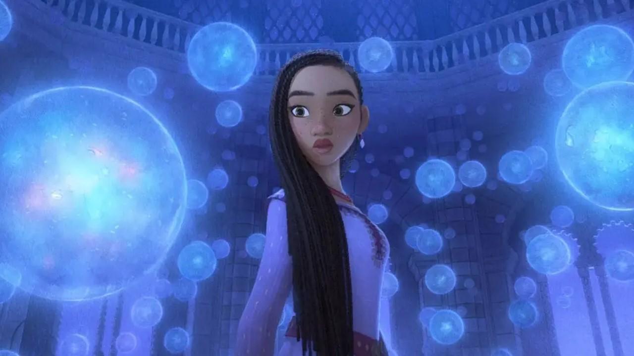 Asha surrounded by bubbles in 'Wish'