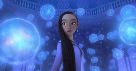 Asha surrounded by bubbles in 'Wish'