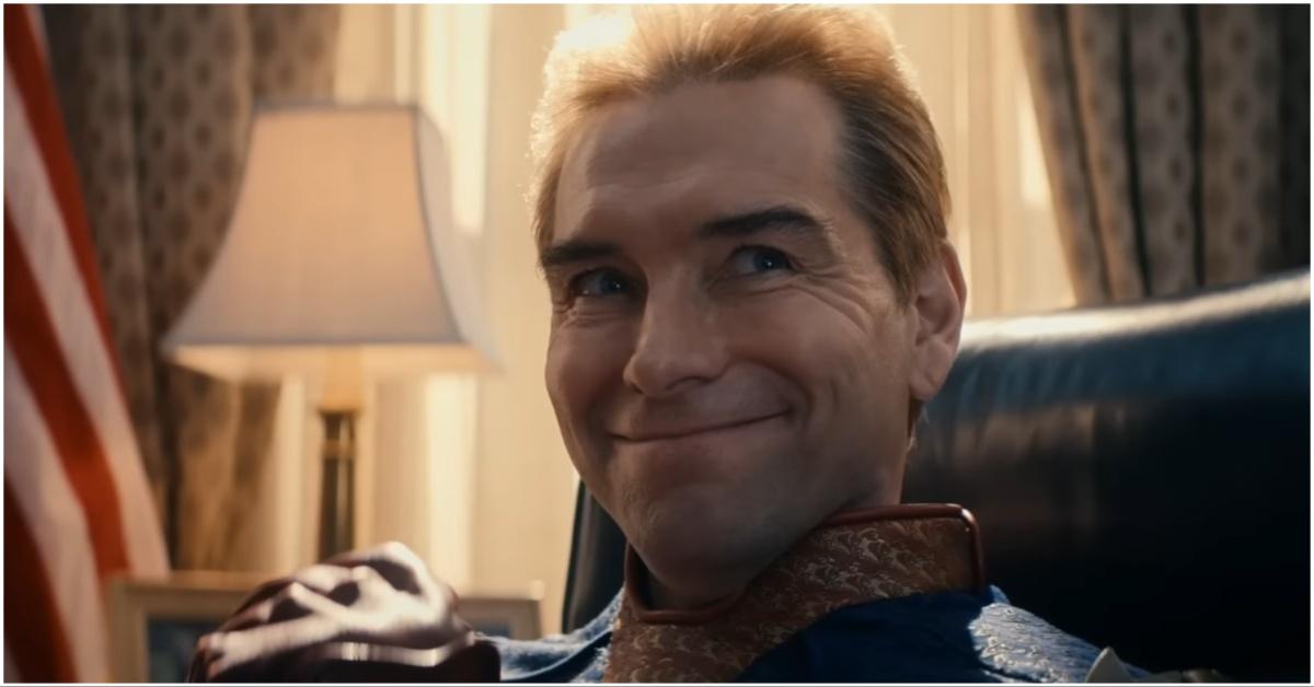 Homelander smirking at someone