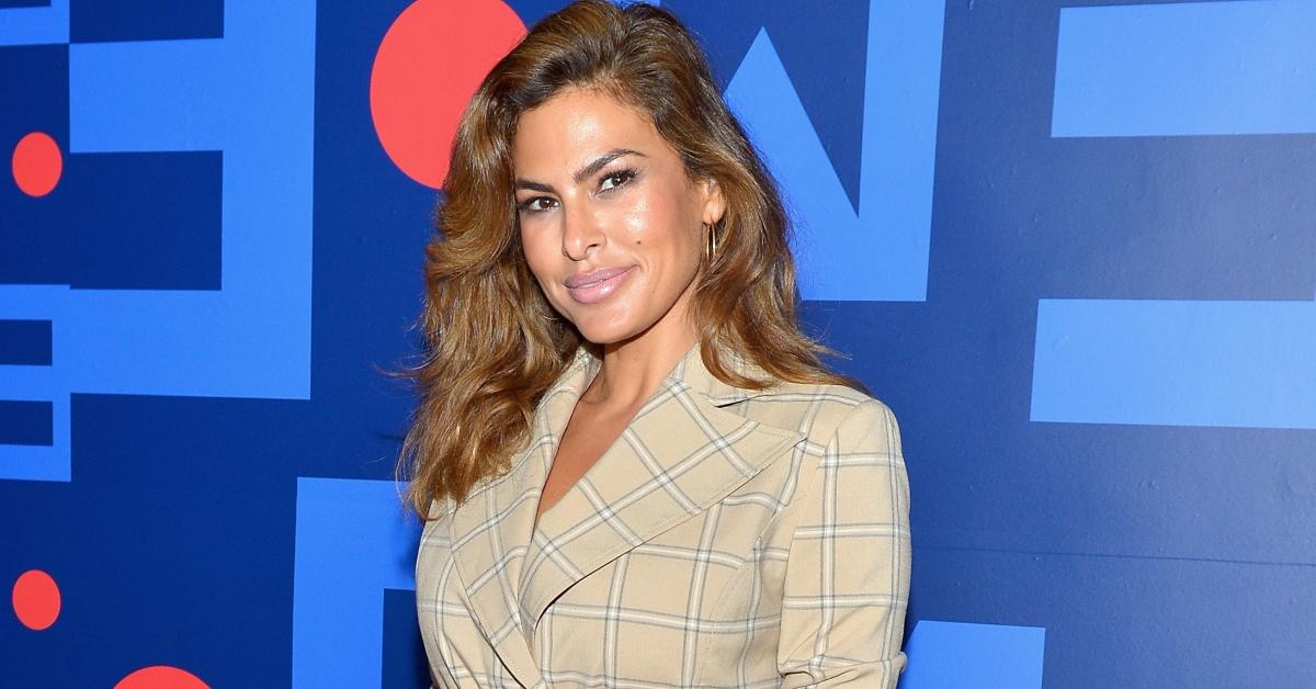  Eva Mendes attends Eva Mendes for New York & Company Fall Holiday 2018 Fashion Show at The Palace Theatre on September 13, 2018 in Los Angeles,