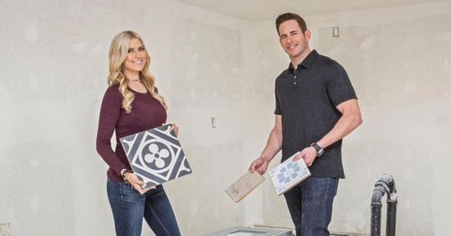 (l-r): Christina Haack and Tarek El Moussa on 'Flip or Flop'