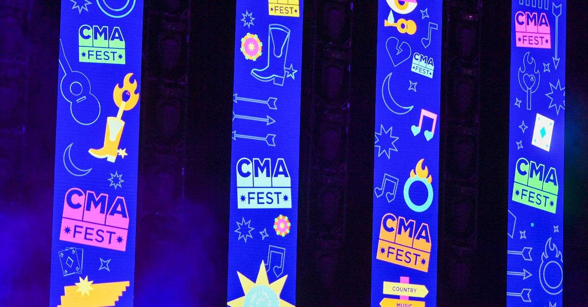 2024 CMA Fest stage decor.