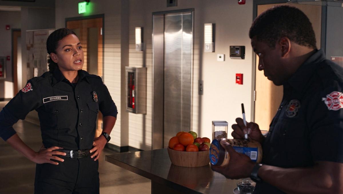 Barrett Doss as Vic Hughes on 'Station 19'.