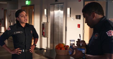 Barrett Doss as Vic Hughes on 'Station 19'.