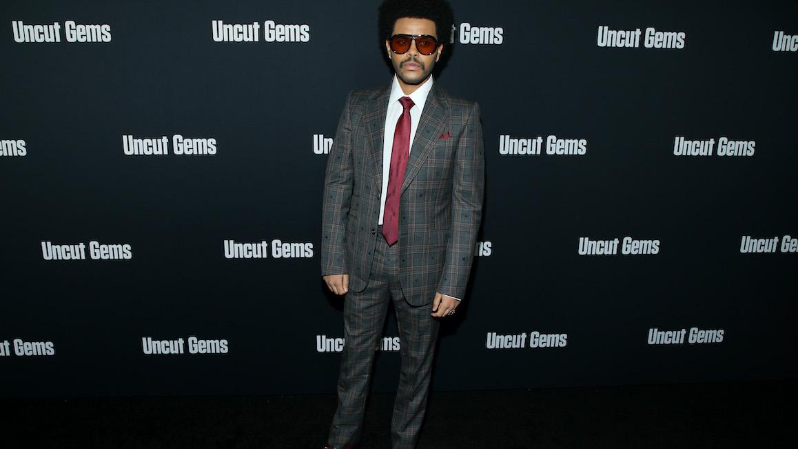 The Weeknd at the premiere of 'Uncut Gems' in December 2019. 