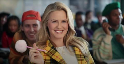 Alicia Silverstone in a Rakuten ad as Cher Horowitz