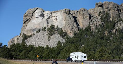 blowing up mount rushmore