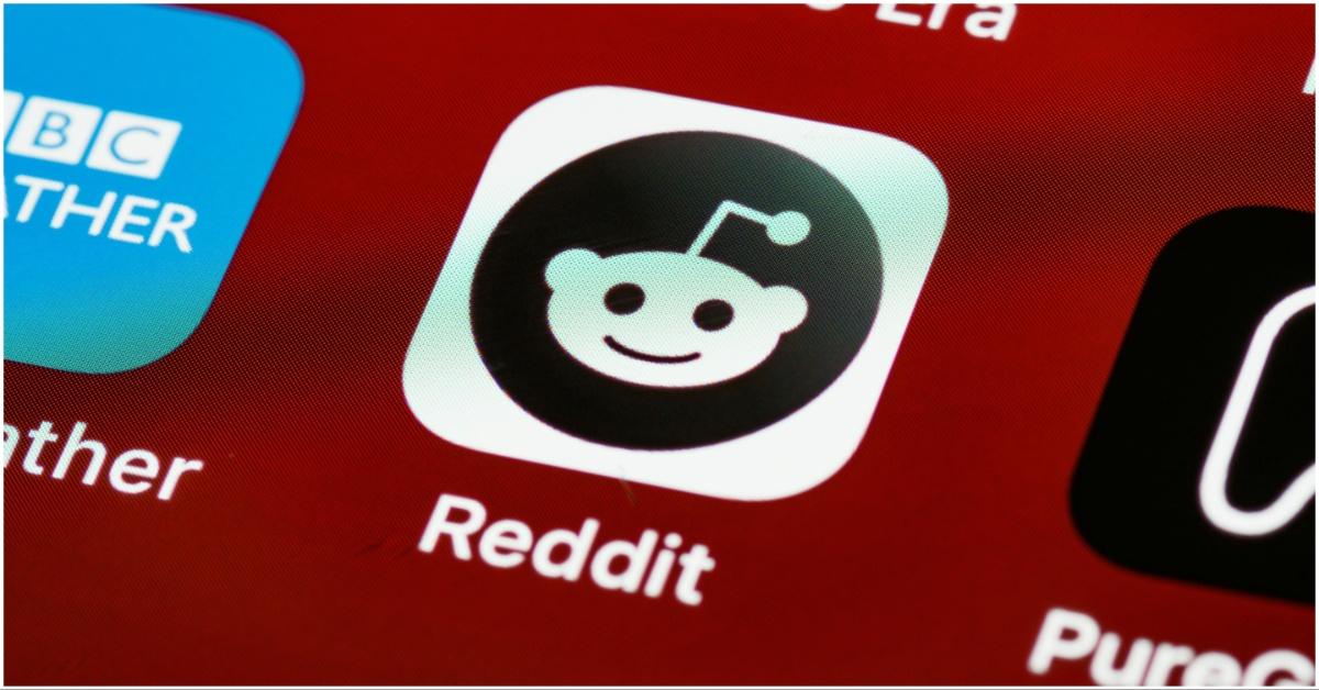 The Reddit app on someone's smartphone