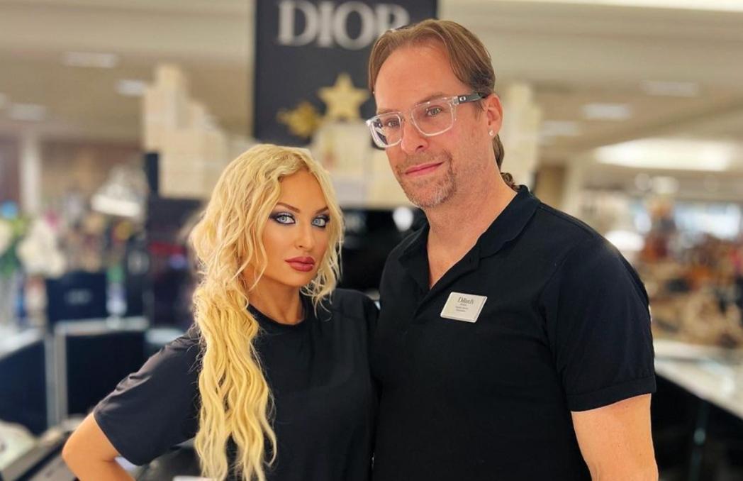 Natalie from 90 Day Fiance posing with her makeup artist