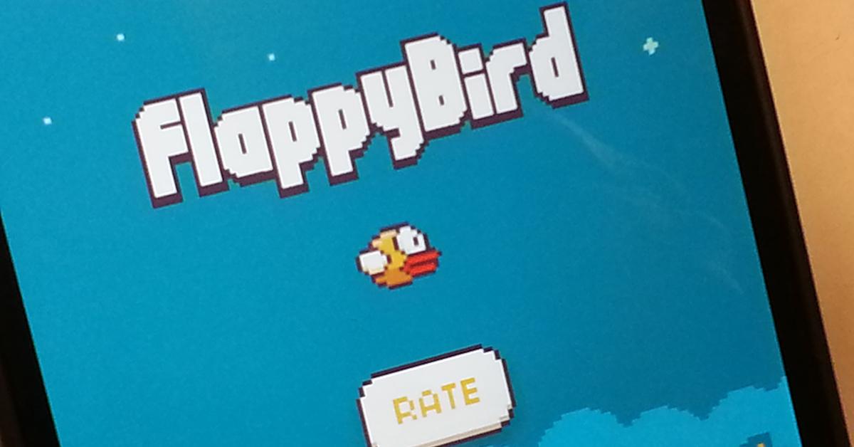 'Flappy Bird' start screen