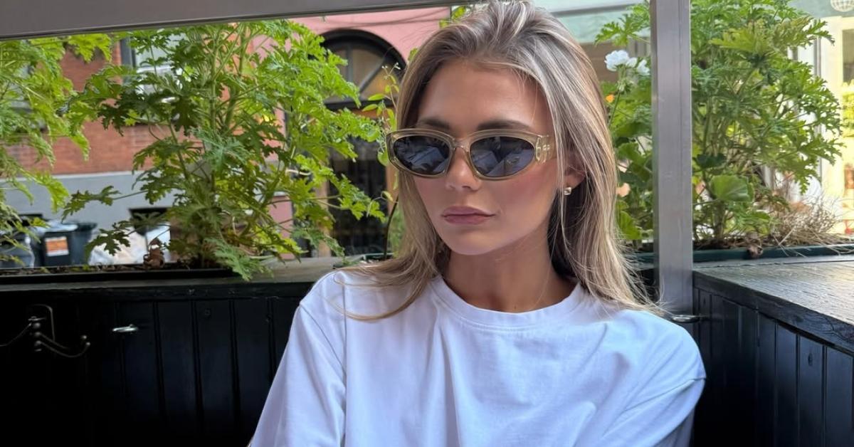 Charley Manley in sunglasses in a Charleston restaurant.