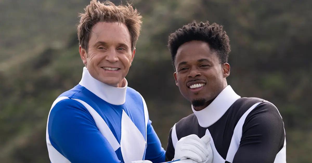 David Yost and Walter Emmanuel Jones in 'Mighty Morphin Power Rangers: Once & Always'