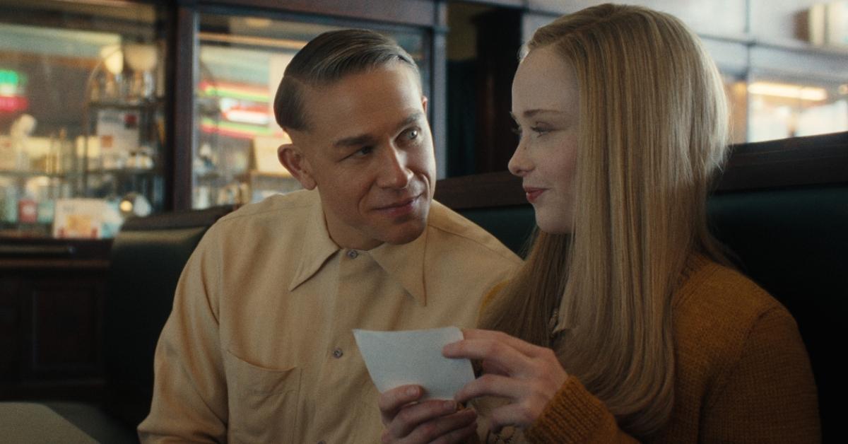 (L-R): Charlie Hunnam as Ed Gein and Suzanna Son as Adeline Watkins in 'Monster'