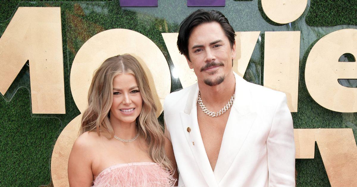 Ariana Madix and Tom Sandoval pose for a photo at the MTV Movie Awards