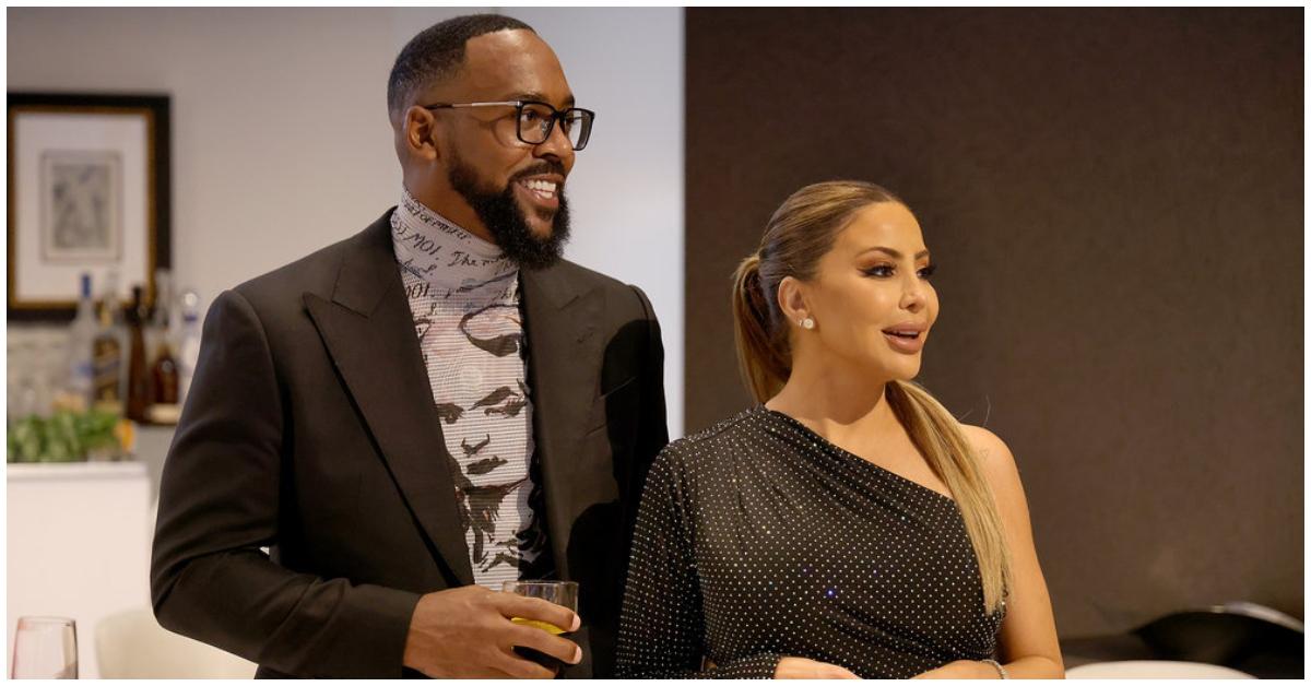 (l-r): Marcus Jordan and Larsa Pippen