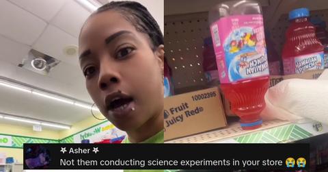Dollar Tree Manager Finds Juice Bottle Experiment in Store
