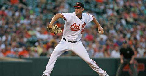 Brian Matusz at a 2009 game