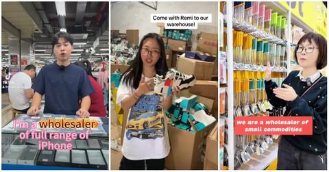 Chinese warehouse TikToks