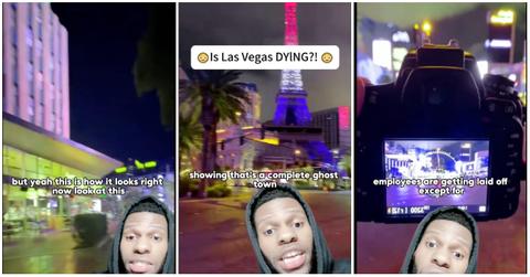 empty las vegas streets