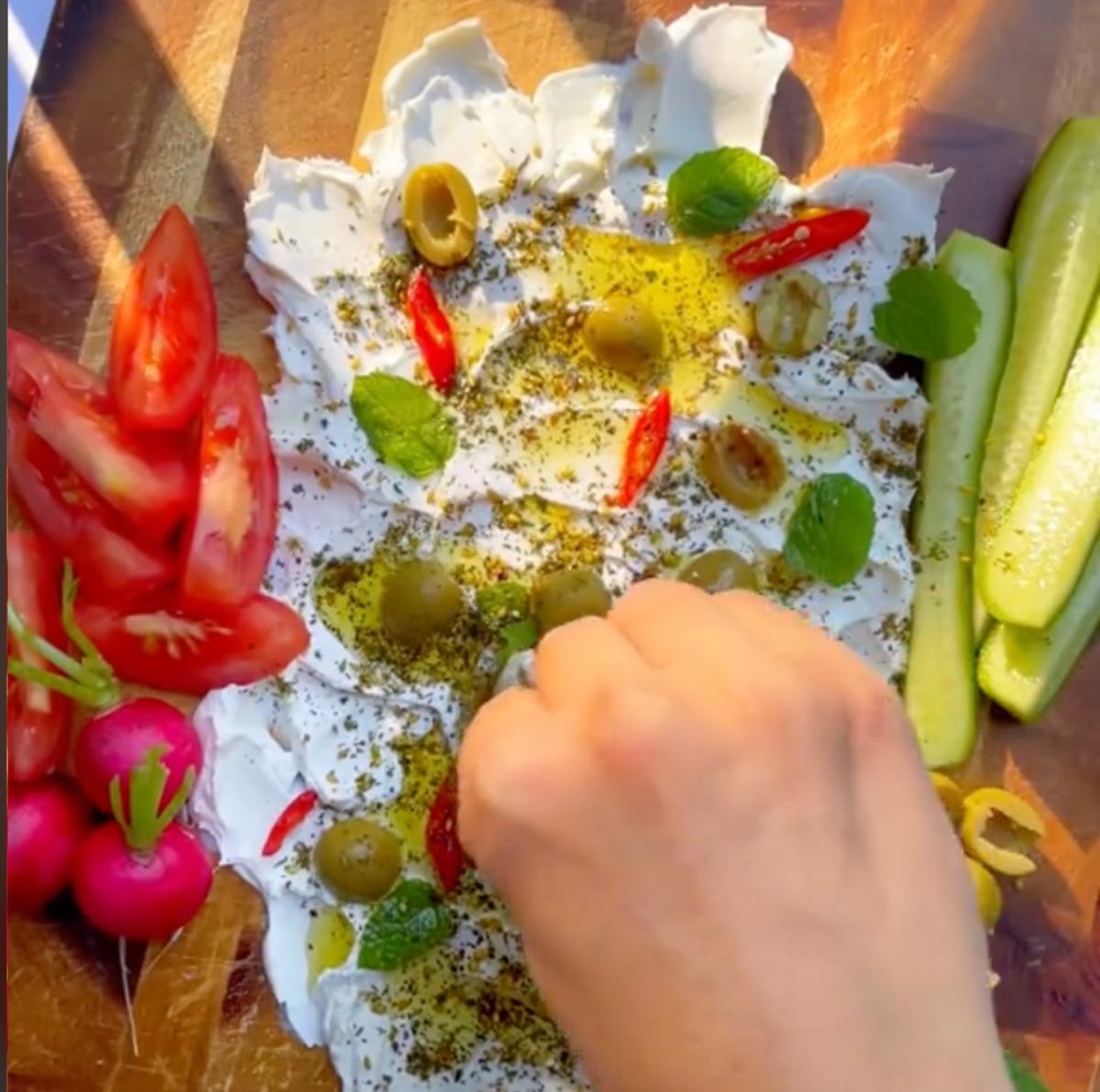 Middle Eastern Labneh Board