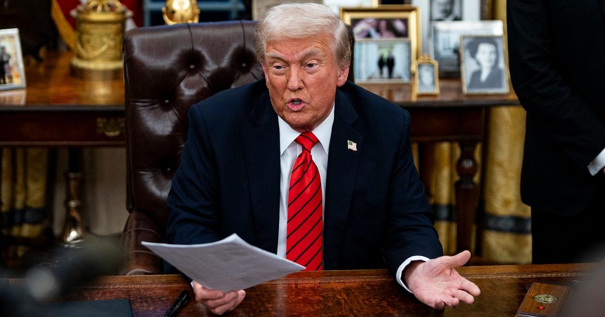 President Donald Trump in the Oval Office