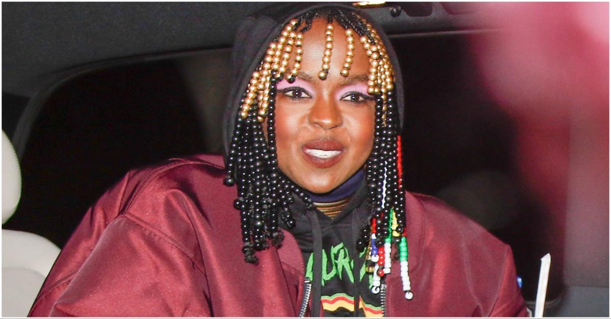 Lauryn Hill in her vehicle 