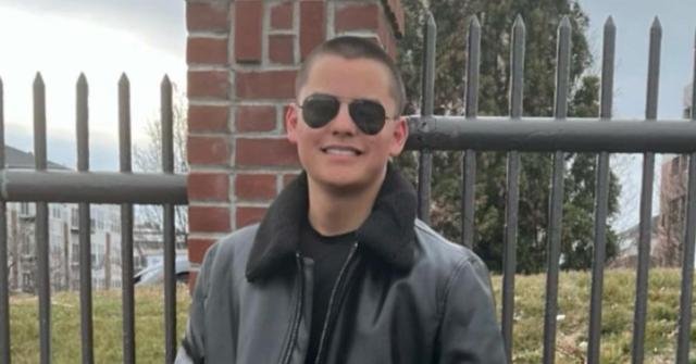Collin Gosselin now wearing shades and a jacket.