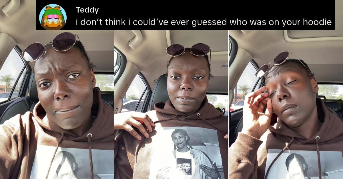 Woman Confused for Obama While Wearing Him on Sweatshirt