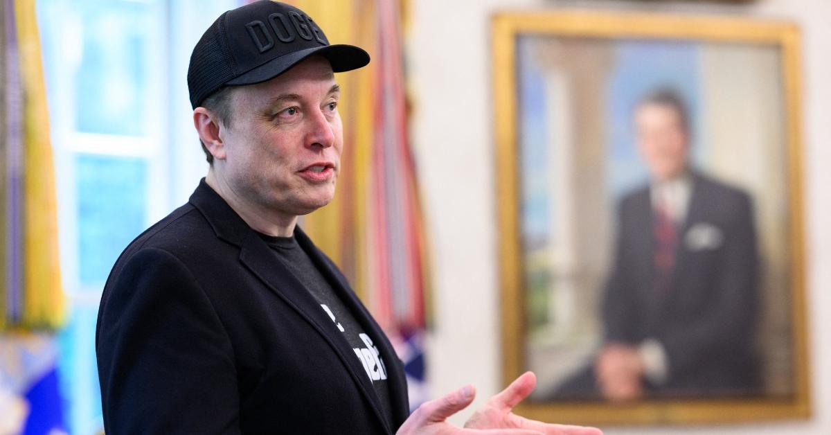 Elon Musk in the Oval Office.