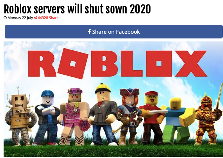 1 ROBLOX UPDATER on X: @ROBLOX IS SHUTTING DOWN!! RT TO SPREAD THE WORD -  #ROBLOXDOWN  / X