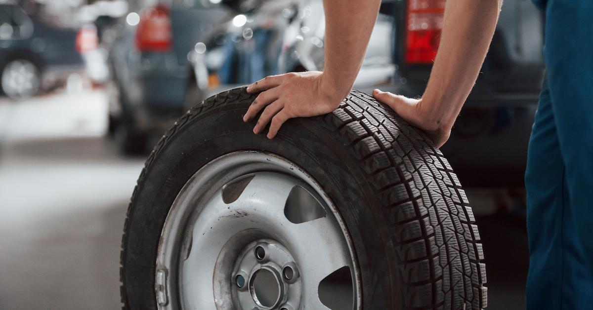 new tires at car shop