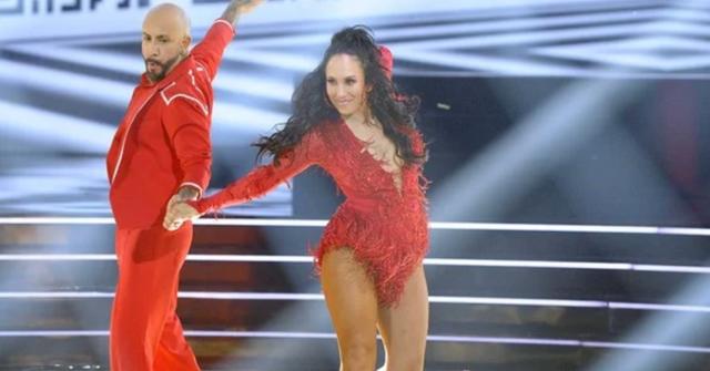 Cheryl Burke and her partner AJ McLean on 'DWTS'