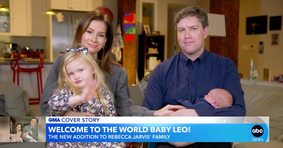 Rebecca Jarvis, husband Matthew Hanson, daughter Isabel, and son Leo