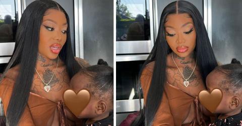 Summer Walker and daughter Bubbles