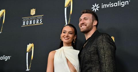 Jared Goff and Christen Harper at the 2025 NFL Honors.