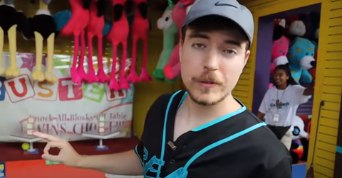 MrBeast at a carnival