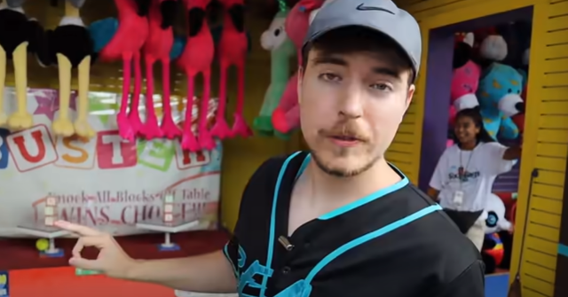 MrBeast at a carnival