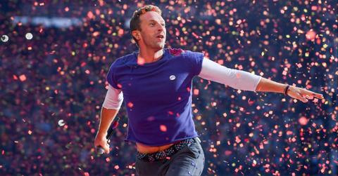 Coldplay's Chris Martin performs in Paris, France.