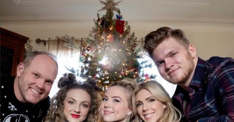 Aidan Hutchinson with his family on Christmas.