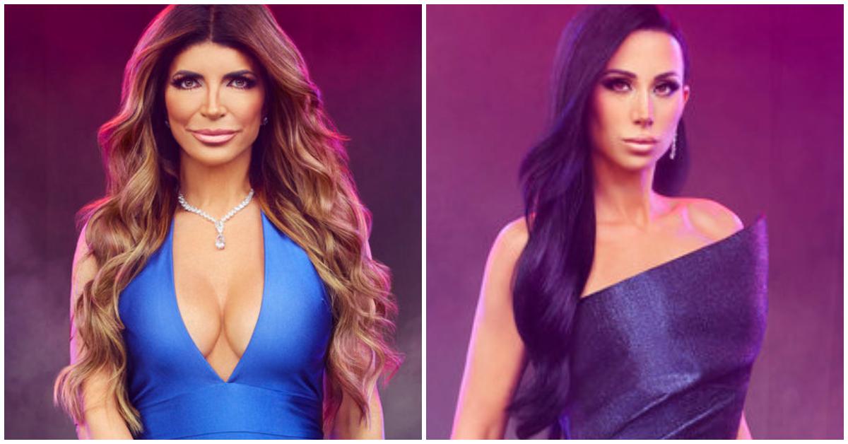 split image of teresa giudice and rachel fuda