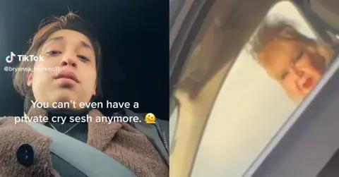 Woman Parks Car in Middle of Nowhere, Strange Lady Appears