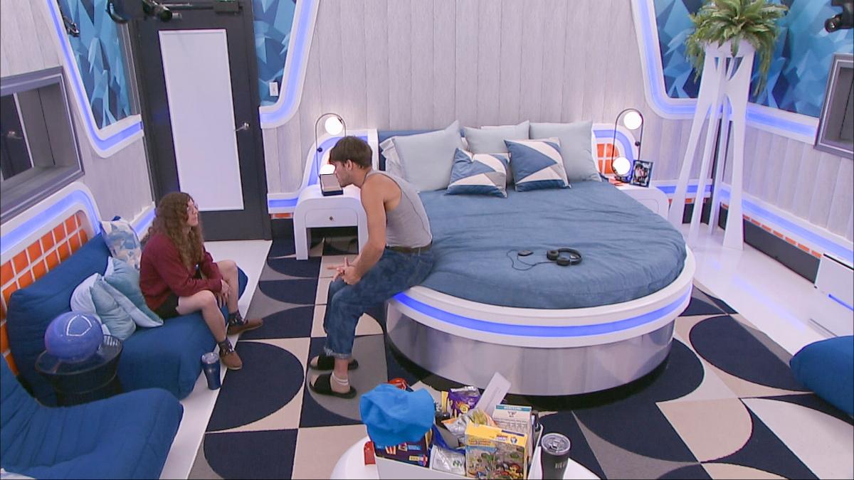 Quinn and Tucker in the HOH room on Big Brother